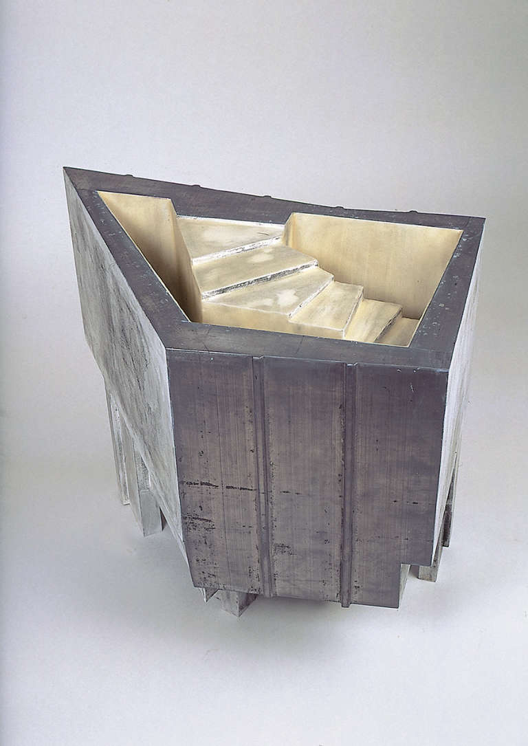 IVe Arrondissement, Distrito 4 © 2000-2002. Plomo, madera, cera :: 58 x 77 x 50 cm