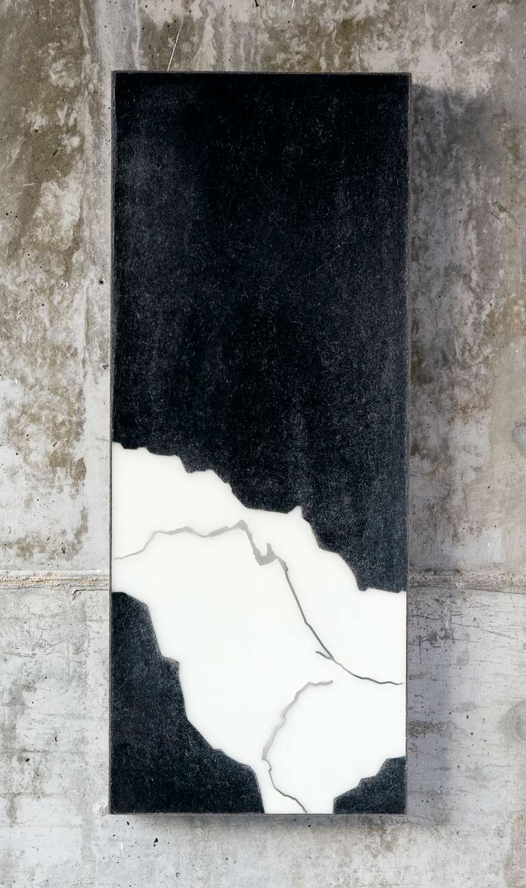 Vía de agua I - XII ©2007:: Acero inoxidable, fieltro, cera :: 40 x 100 cm