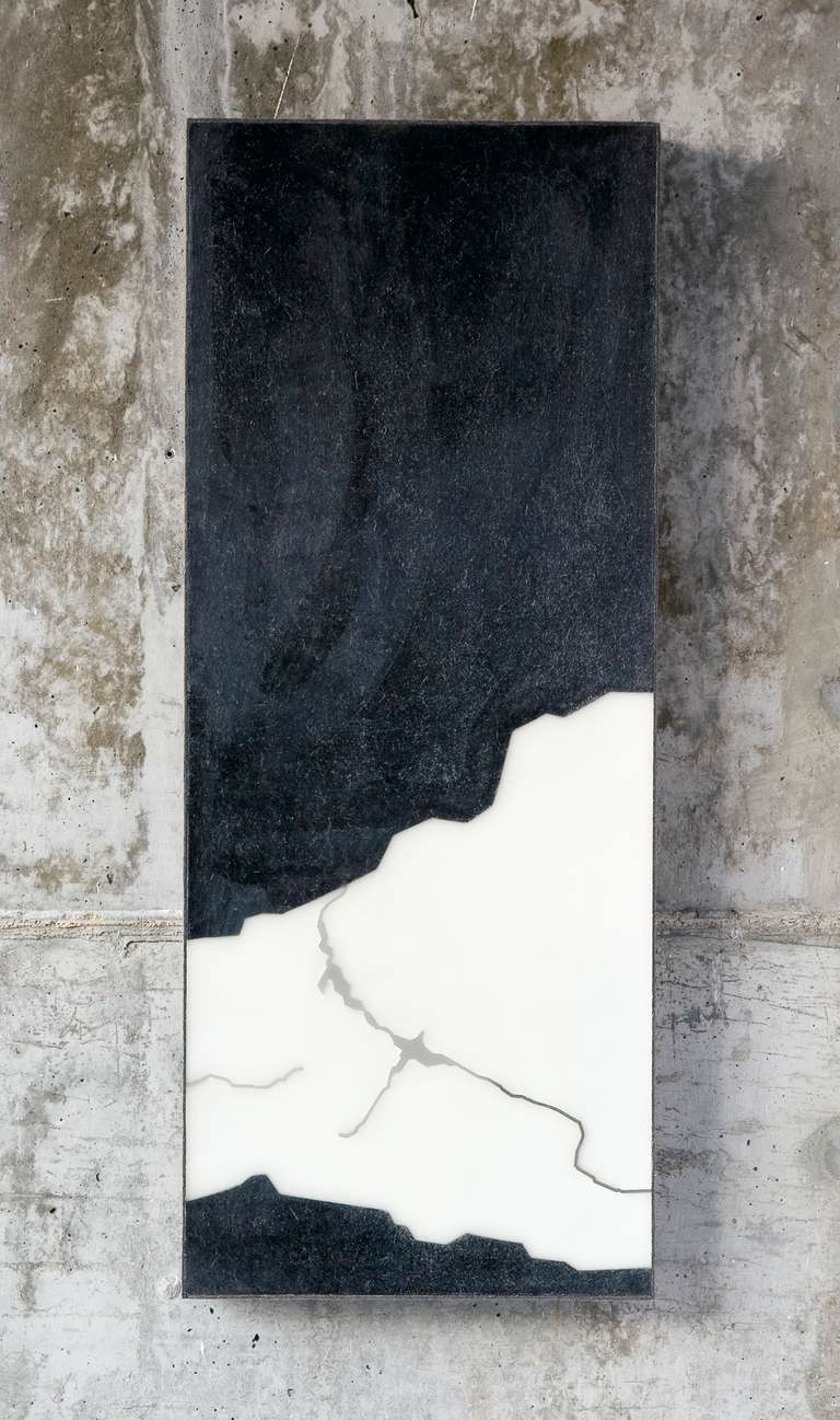 Vía de agua I - XII ©2007:: Acero inoxidable, fieltro, cera :: 40 x 100 cm