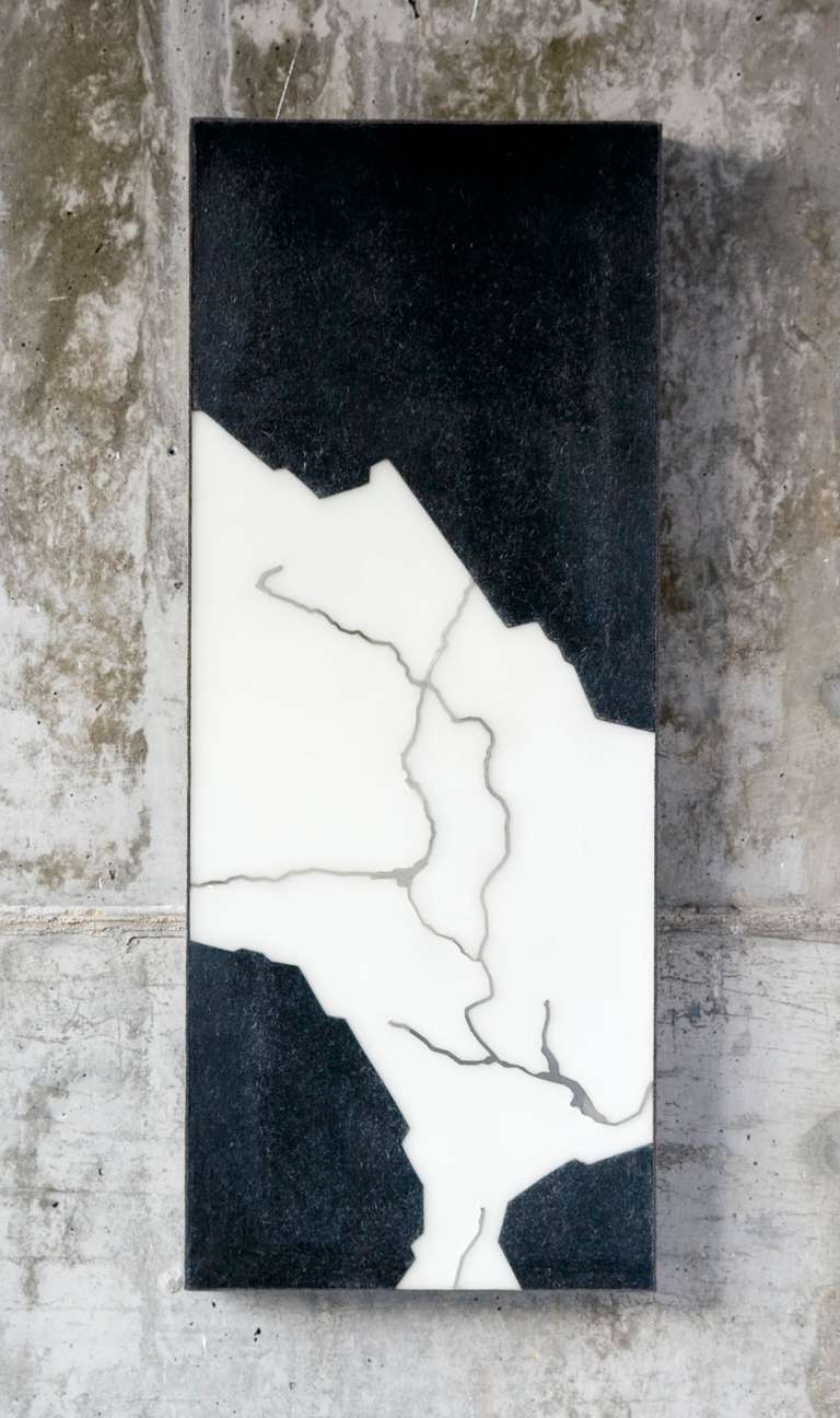 Vía de agua I - XII ©2007:: Acero inoxidable, fieltro, cera :: 40 x 100 cm