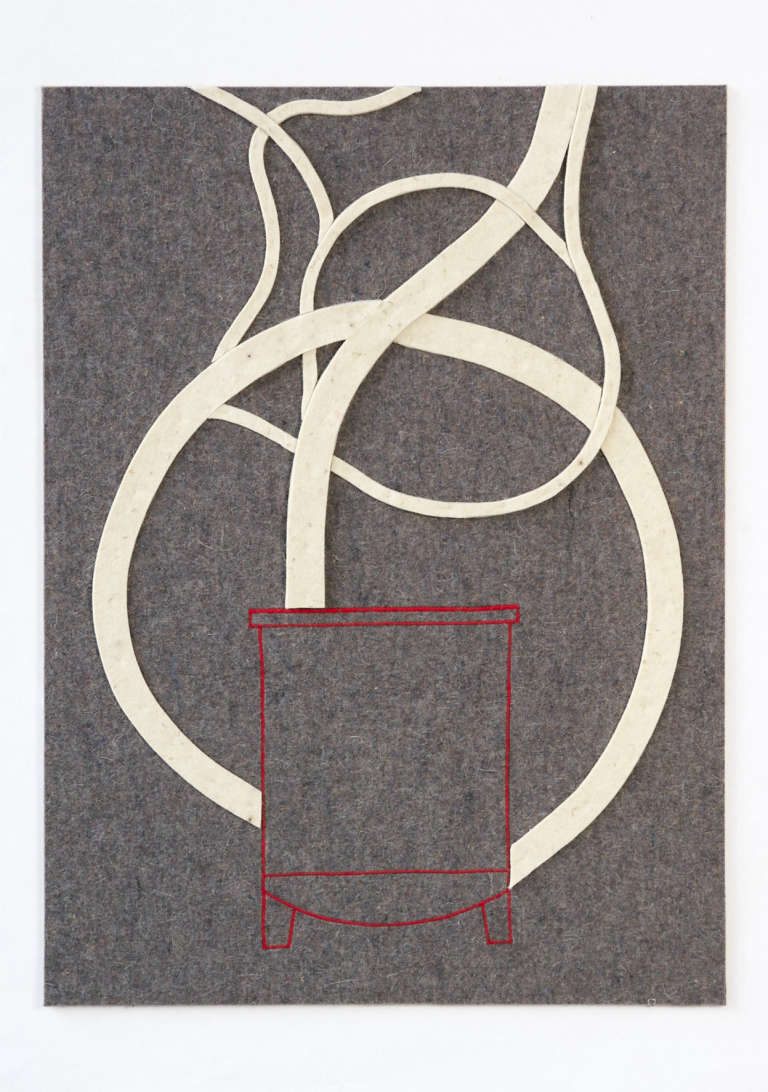 Nudo vial III ©2007:: fieltro :: 50 x 70 cm