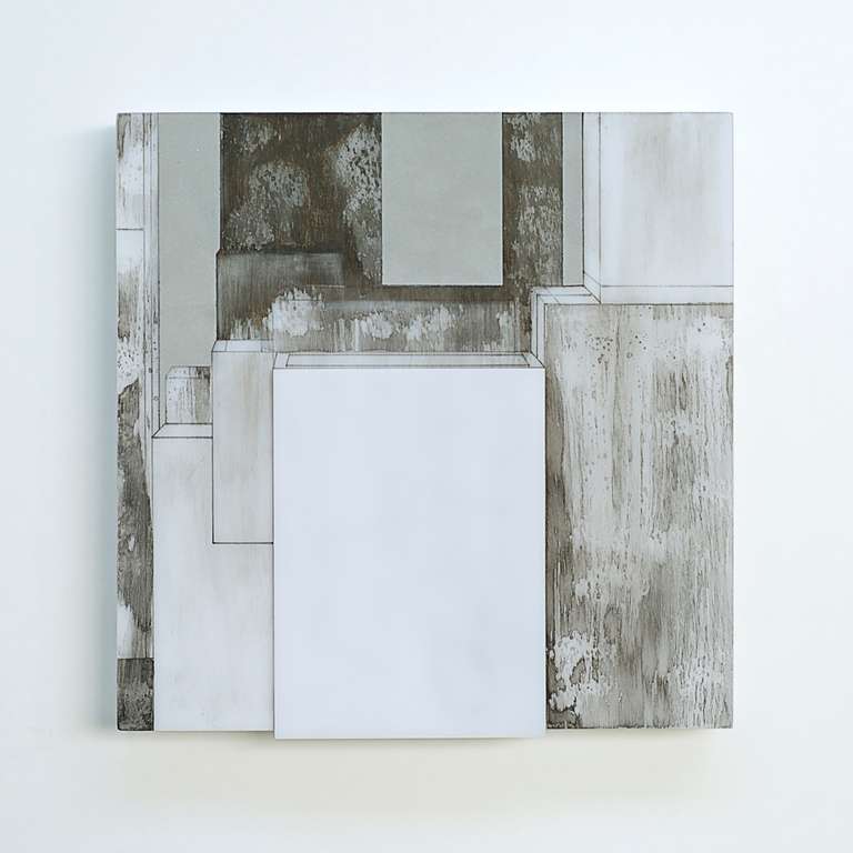 Fractalización #01 ©2012 :: Técnica mixta sobre metacrilato :: 40 x 40 x 7 cm